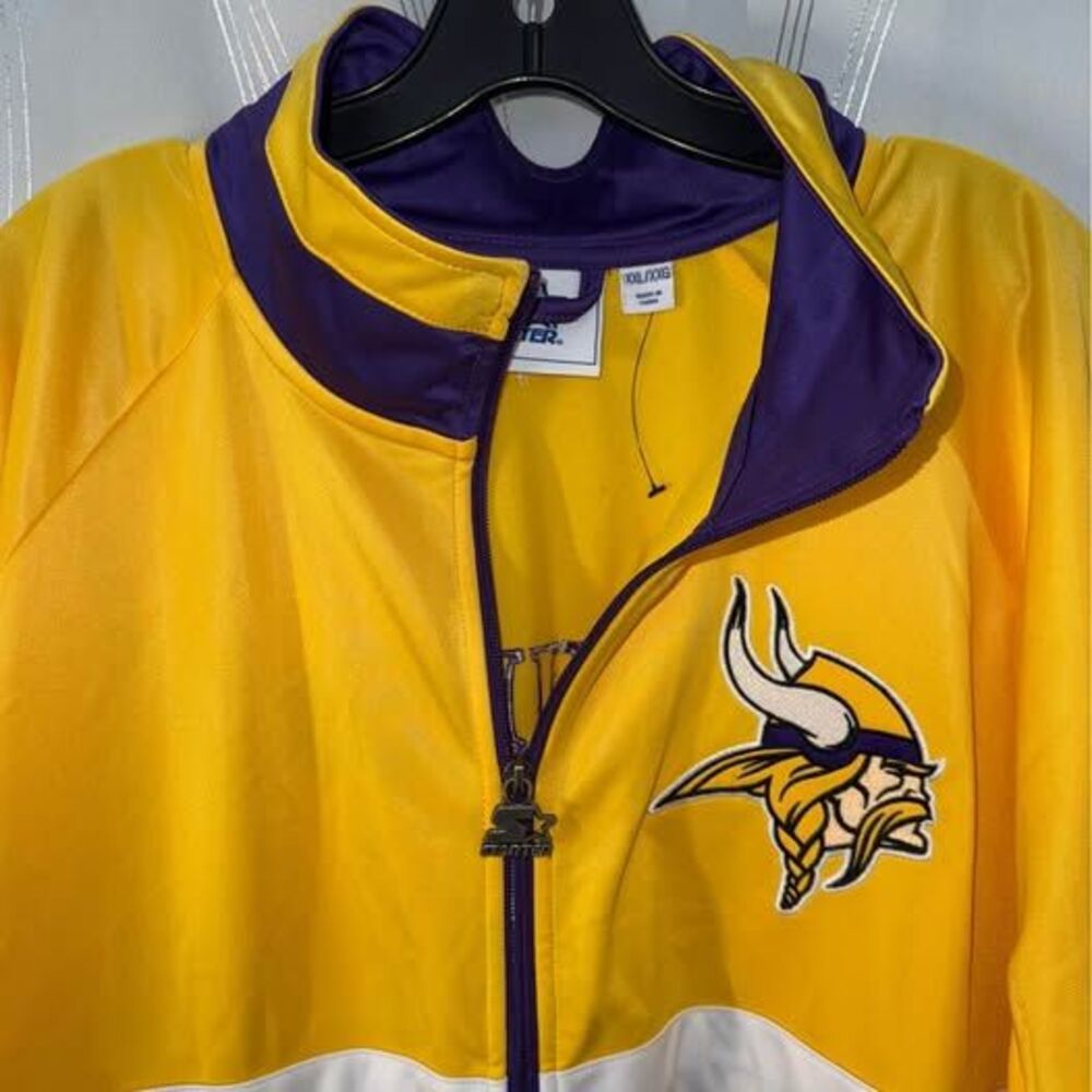 Starter Minnesota Vikings Track Jacket XXL - Picture 2 of 3